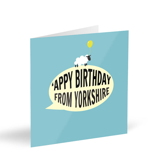 ‘Appy Birthday From Yorkshire Card