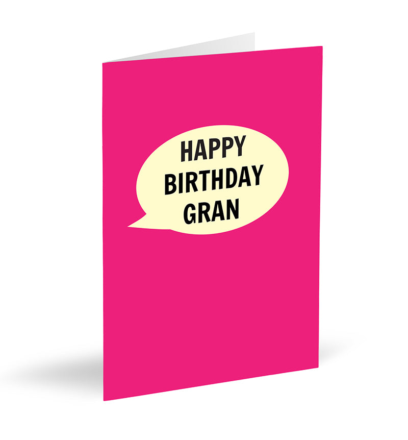 Happy Birthday Gran Card