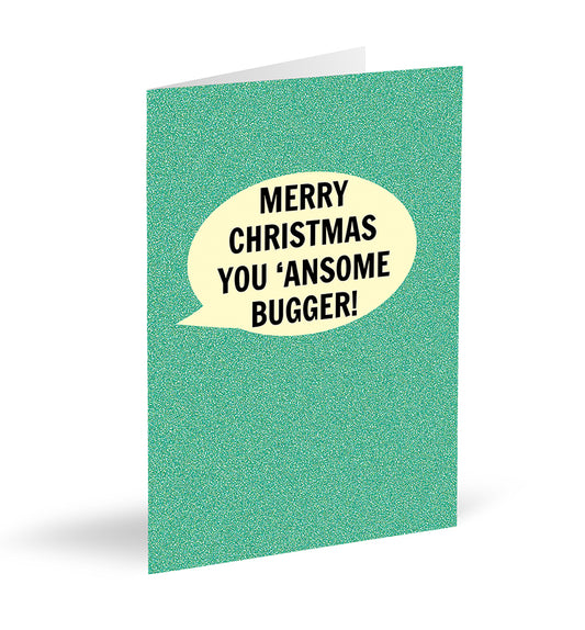 Merry Christmas You 'Ansome Bugger! Card