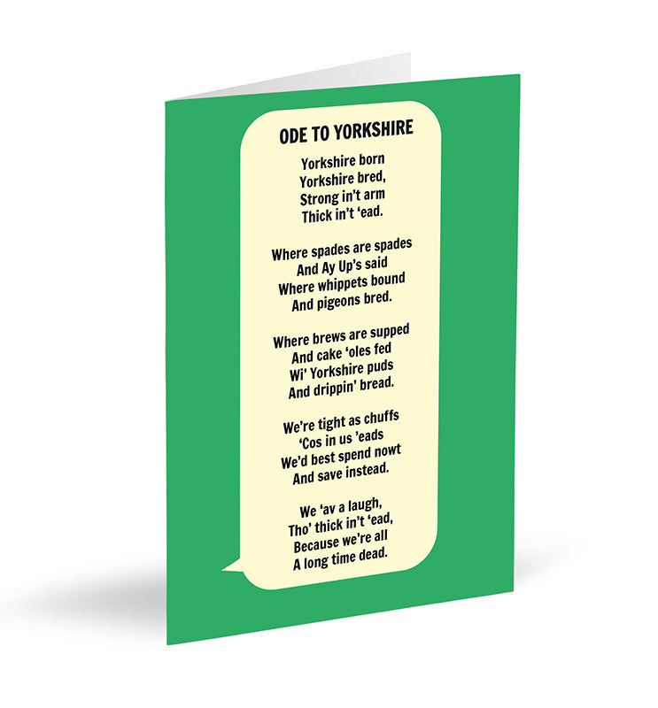 Ode To Yorkshire Card